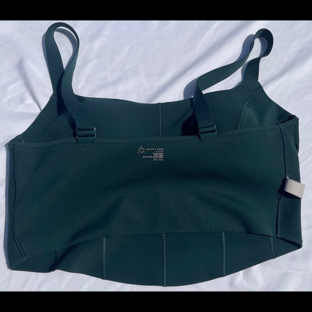 ✨ HP ✨ OFFLINE By Aerie ✨ Real Me Hold Up! Corset Sports Bra ✨ - Picture 4 of 6